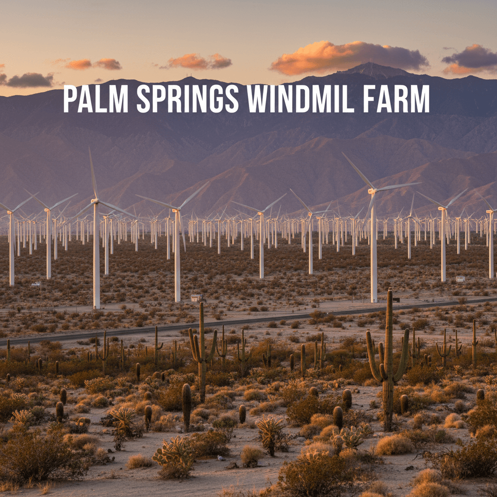 Windmills in the Coachella Valley near Palm Springs
