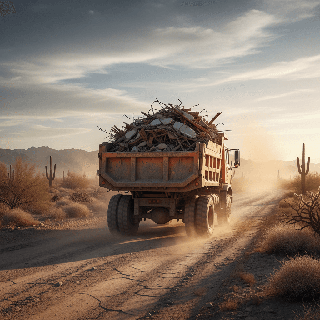 Hauling debris