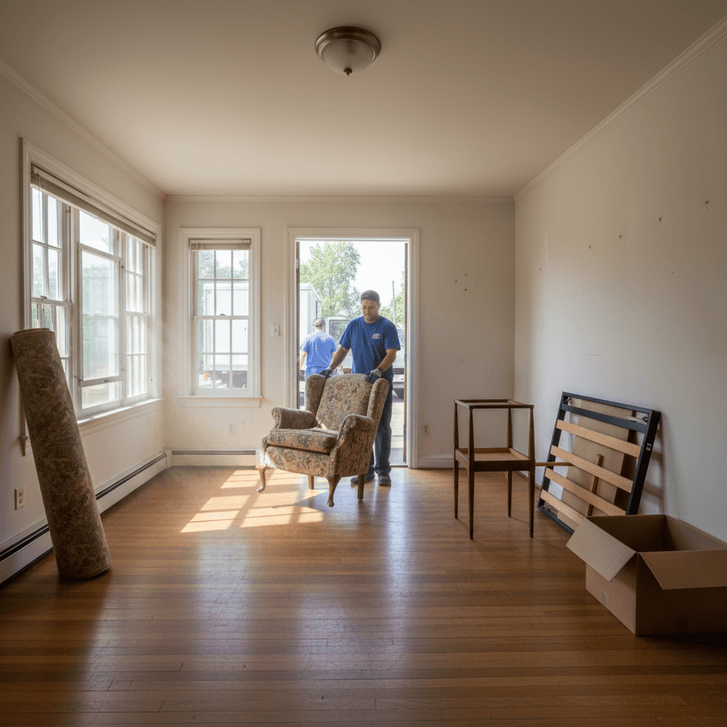Clearing furniture from a vacation rental